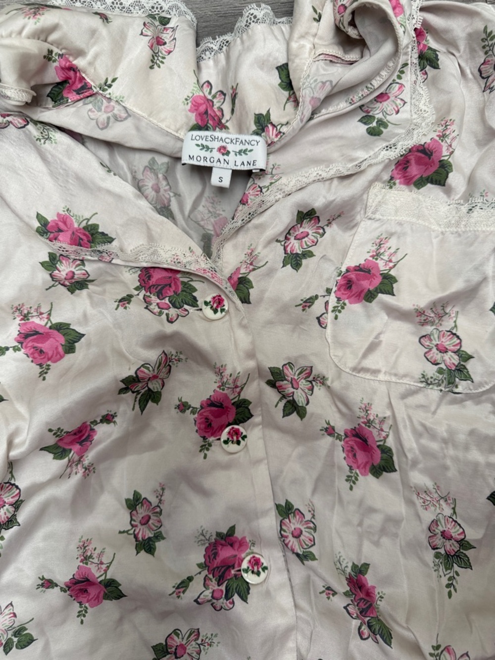 RARE 100% Silk LoveShackFancy Nightgown Size Small